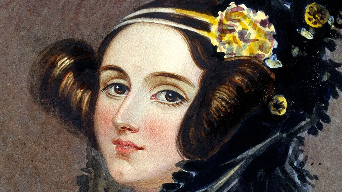 Aquarell, das ein Portrait von Ada Lovelace zeigt