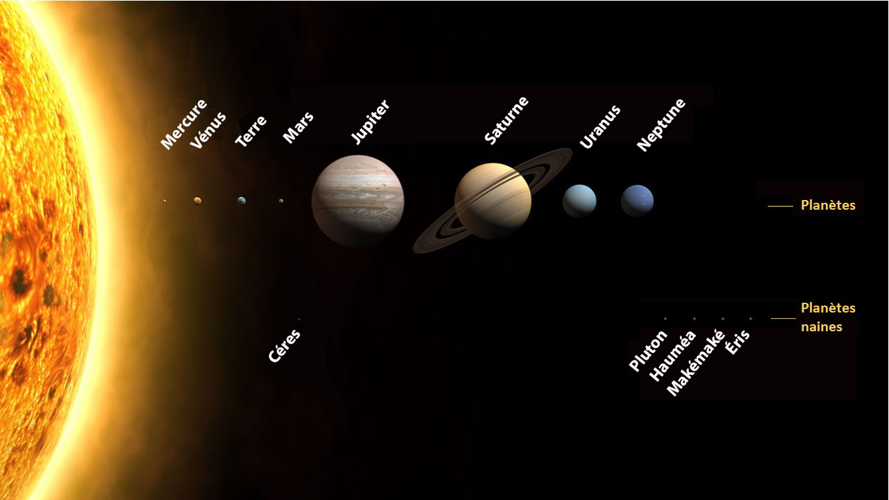 Découvrez la taille de chaque planète du système solaire - Les Petits  Astronomes